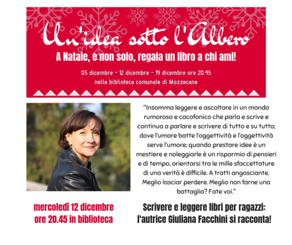 SCRIVERE E LEGGERE LIBRI PER RAGAZZI: l'autrice Giuliana Facchini si racconta!