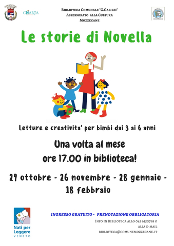 Le storie di Novella: letture e creatività per bimbi dai 3 ai 6 anni